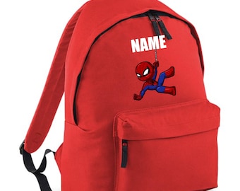Personalized Spider-Man School Bag, Stitch Backpack Travel Bag, Kids back to school. School/Nursery, Spider-Man School bag