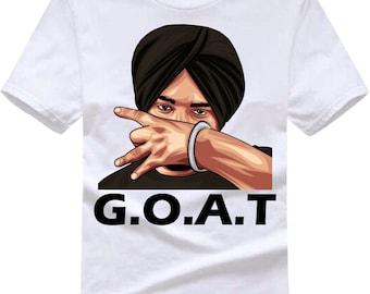 Sidhu Moose Wala GOAT T-Shirt, Punjabi Rapper Tee