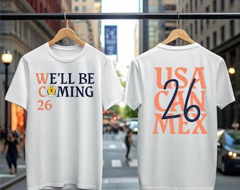 No Scotland No Party, We'll Be Coming, 2026 Football Fan T-Shirt, Soccer Tee Front Back t shirt