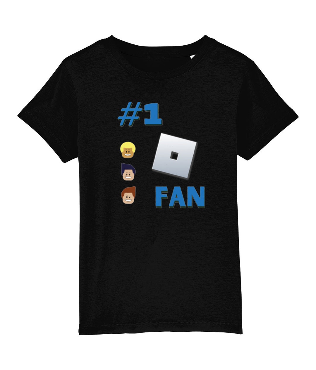 Boy Girl Unisex Roblox Fan 1 T Shirt Vegan Organic Etsy Il T1r4 