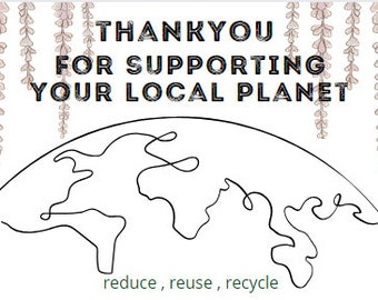 4x6 Digital Prints Thermal Label Thank You Stickers Reseller Recycle Earth Day Reuse Reduce Eco Friendly Poshmark EBay Download