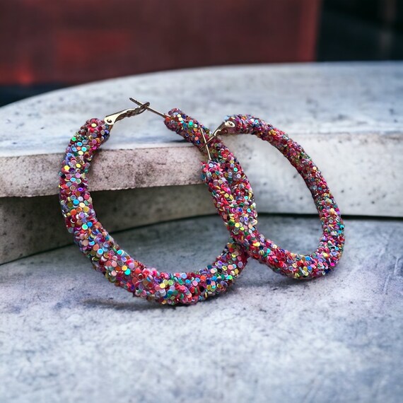 Sparkly hoops 2024