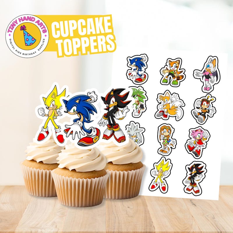 Sonic Cupcakes Etsy UK sonic-cupcakes-etsy-uk