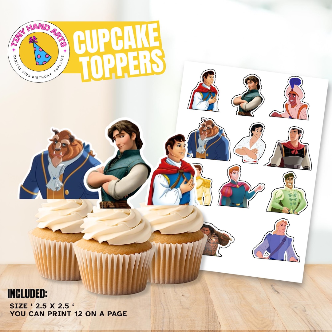 Prince Cupcake Toppers: Printable Toppers (digital Download) - Etsy