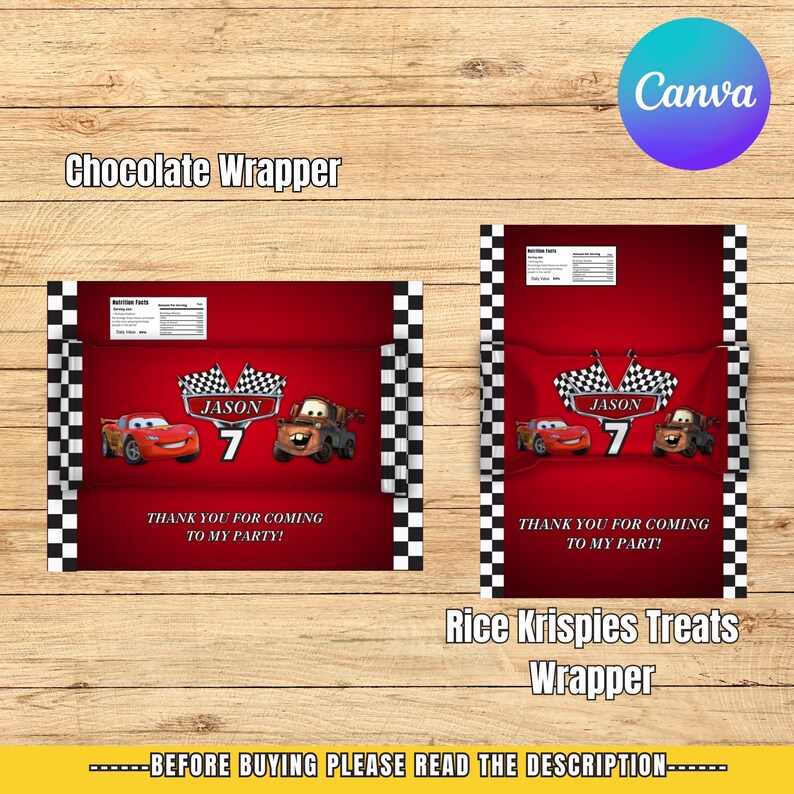 Cars Themed Party Bundle - Printable Party Bundle- Personalized Birthday Printables Party ...