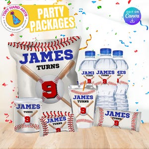 Baseball Geburtstagsparty Pakete: Ausdruckbare Gastgeschenke (nur digitale Datei)