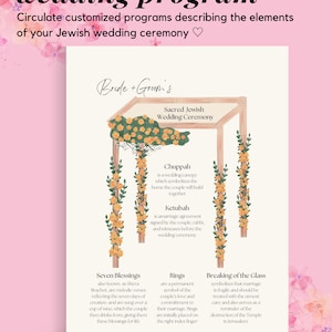Jewish Wedding Ceremony Program