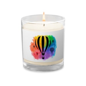 Balloon Glass jar soy wax candle
