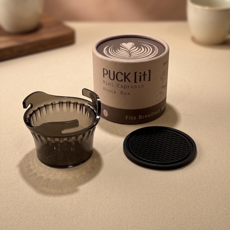 Puck[it] 54mm Knock Box With Tamper | Mess-free, Compact, Twist Lock ...