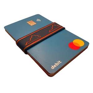 Banda delgada minimalista para billetera BANDit: banda elástica con clip para dinero en efectivo y tarjetas de crédito, porta billetes de silicona