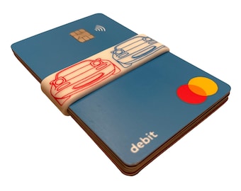 BAND[it] Slim Silicone Wallet Band: Minimalist Money Clip