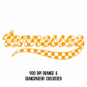 Tennessee PNG, Checkered Tennessee PNG, Retro Tennessee Digital File, Preppy Tennessee Png