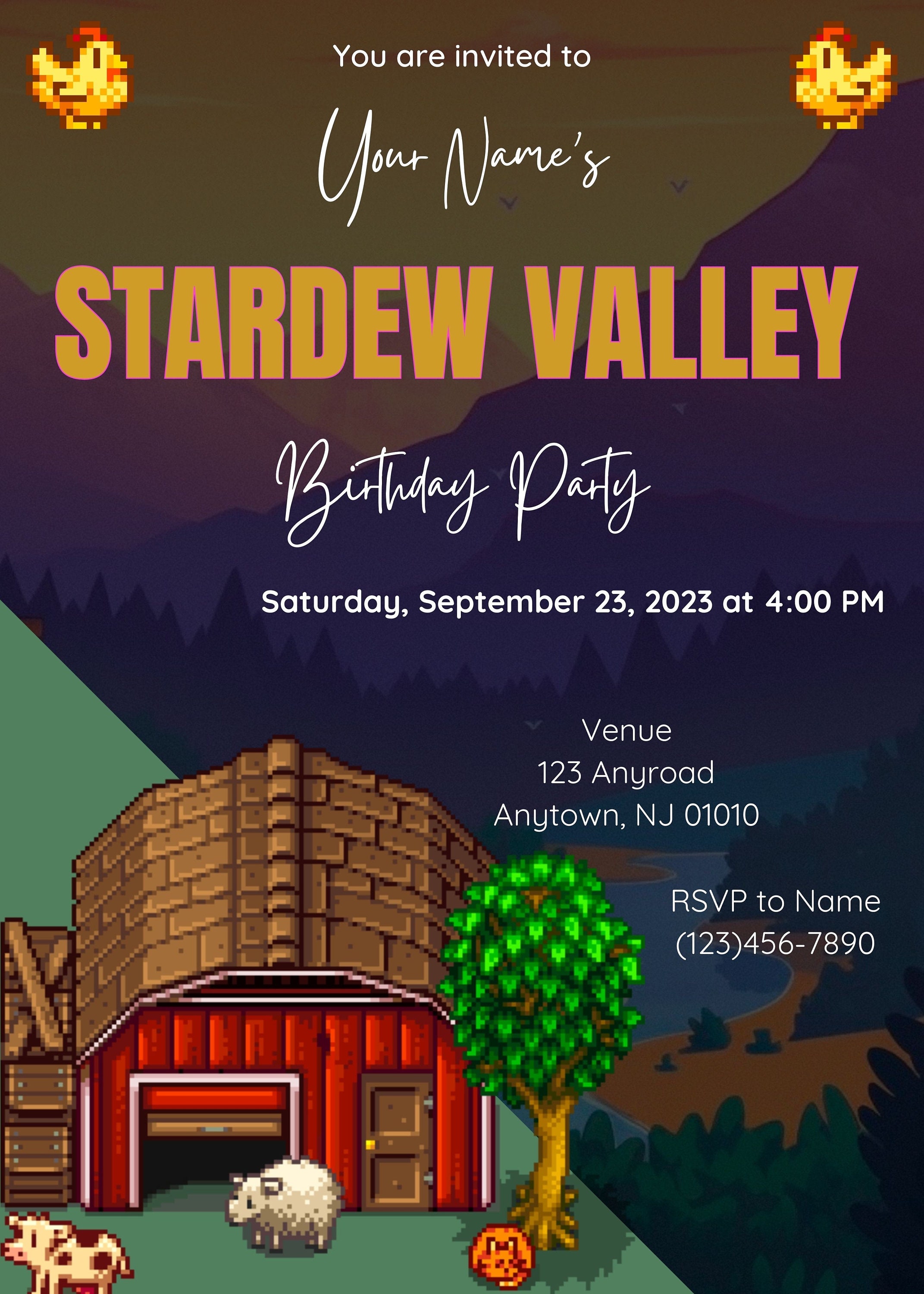 Stardew Valley Text Box 50 - 6mm96cs