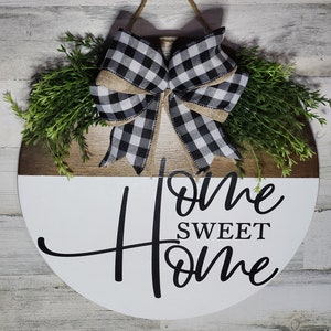 Front Door Decor | Door Hanger | Home Sweet Home Decor | Home Sweet Home Door Hanger | Front Door Sign | Welcome Sign |
