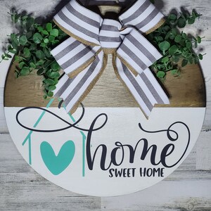 Front Door Decor | Door Hanger | Home Sweet Home Decor | Home Sweet Home Door Hanger | Front Door Sign | Welcome Sign |