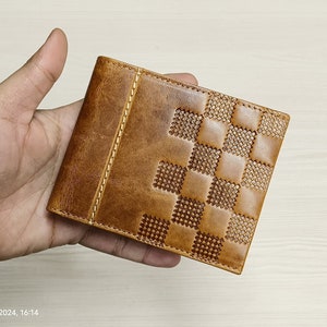 Personalized Wallet,Mens Wallet,Embossed Wallet,Groomsmen Wallet,Leather Wallet Custom Wallet,Boyfriend Gift for Men,Father Day Gift for Him