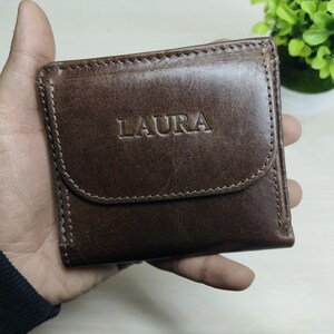 Personalisierte Brieftasche, Damen Brieftasche, geprägte Brieftasche, unisex Brieftasche, Leder Brieftasche Benutzerdefinierte Brieftasche, Freundin Geschenk für Frauen, Geschenk für ihn