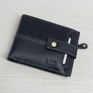 Personalized Wallet,Mens Wallet,Embossed Wallet,Groomsmen Wallet,Leather Wallet Custom Wallet,Boyfriend Gift for Men,Father Day Gift for Him