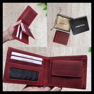 Personalisiertes Portemonnaie, Herrenportemonnaie, graviertes Portemonnaie, Trauzeugenportemonnaie, Lederportemonnaie, individuelles Portemonnaie, Freundgeschenk für Männer, Vatertagsgeschenk für Ihn