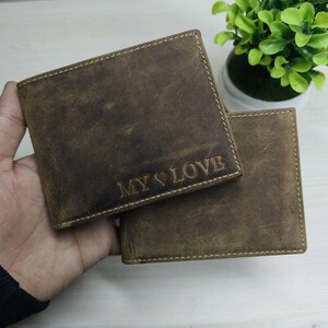 Personalized Wallet,Mens Wallet,Embossed Wallet,Groomsmen Wallet,Leather Wallet Custom Wallet,Boyfriend Gift for Men,Father Day Gift for Him