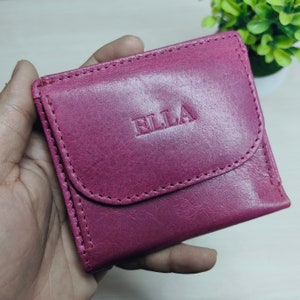 Cartera personalizada, cartera para mujer, cartera en relieve, cartera unisex, cartera personalizada de cuero, regalo de novia para mujeres, regalo para él