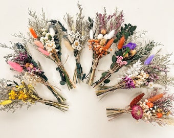 Boho mini dry flower bouquet,vase arrangement,Dried Bouquet,Table Decoration,Invitation Decoration,Letter Box Gifts,Natural Plants Bouquet