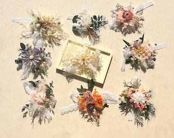 Bridesmaid wrist corsage,Boho Dried Flower Corsage,Floral Bracelet,Wrist Corsage,Bridal bracelet boho corsage,Wedding corsage,Corsages,Gifts
