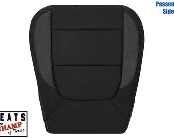 2019-2024 GMC Sierra SLT Pro SLE Passenger Side Bottom Cloth Seat Cover, Black