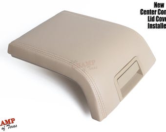 2007-2014 Lincoln Navigator Leather Center Console Lid Cover, Tan