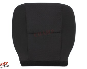 2007-2014 GMC Sierra SLE SLT Z71 Driver Side Bottom Cloth Seat Cover, Black