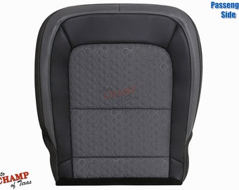 2015-2020 Chevy Colorado Z71 Passenger Side Bottom Cloth Seat Cover Black/Dk Gray