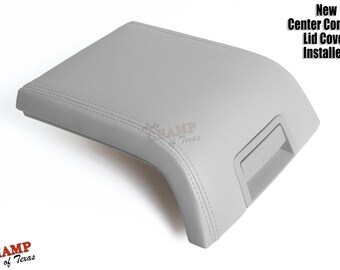 2007-2014 Lincoln Navigator Leather Center Console Lid Cover, Gray