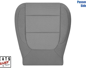 2019-2024 GMC Sierra SLT Pro SLE Passenger Side Bottom Cloth Seat Cover, Gray
