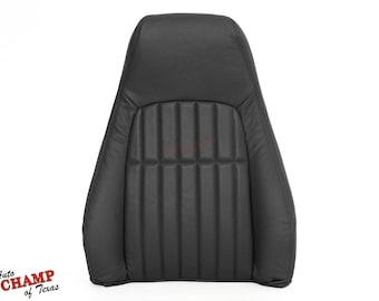 1997-2002 Chevy Camaro SS RS Z28 -Driver Side Lean Back Leather Seat Cover Black