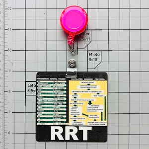 Registered Respiratory Therapist, RRT Badge (Black)