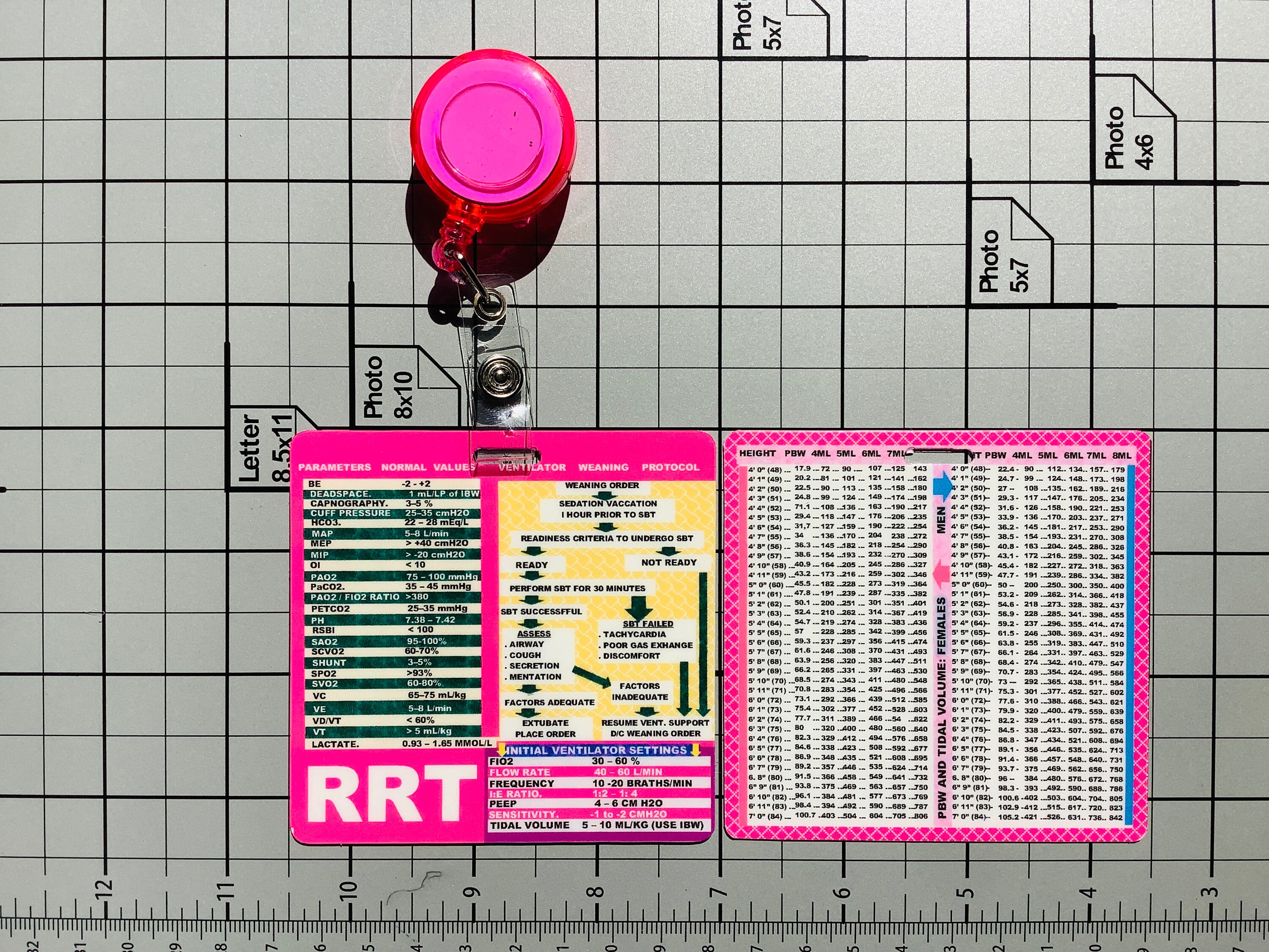 Registered Respiratory Therapist Badge, RRT Badge / Vent Setup (pink ...