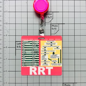 Registered Respiratory Therapist, RRT Badge (RED)