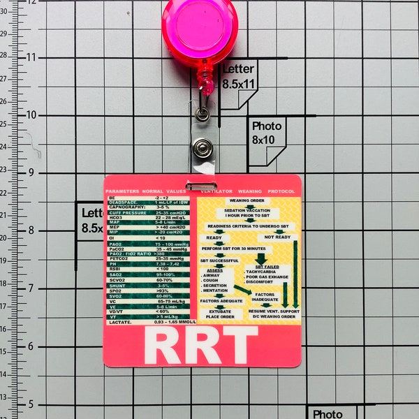Registered Respiratory Therapist, RRT Badge (RED)