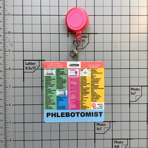 Phlebotomist Badge, Blood tubes, Specimens