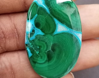 74 ct. Natural Chrysocolla Malachite Cabochon Gemstone, Designer Malachite Chrysocolla Wholesale Lot For Jewelry Making Supply, Mix Cabochon