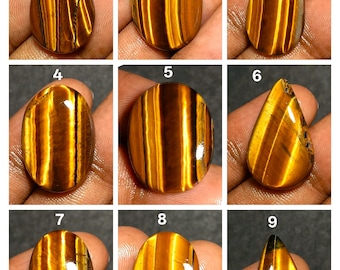 Top Flashy Hawk's Eye Tiger Pocket Stone - Palm Stone Hand Cabochon Natural Polished Crystal Gemstone Flat cabochon  Tiger's Eye Hawk's Eye.