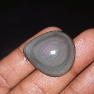 28 Cts. AAA+Quality 100% Natural Wholesale Attractive Rainbow Flashy Obsidian Cabochon Multi Flashy Rainbow Obsidian Gemstone Making Jewelry