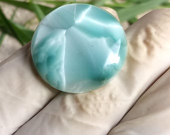 35 Cts. Natural Hemimorphite cabochon Designer Hemimorphite gemstone Crystal For Jewelry making supply Flat Back Hemimorphite gift she & her