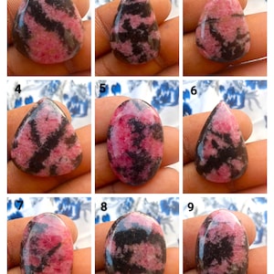 Top Quality Natural Rhodonite Mix Shape Cabochon Lot Loose Gemstone For Making Beautiful Jewelry For Women For Girls (Stone as Picture)