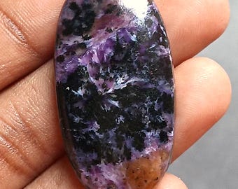 AAA Charoite Cabochon, Natural Charoite Stone, Charoite Loose Gemstone, Charoite Healing Crystal For Ring, Pendant, Jewelry Making Stone.