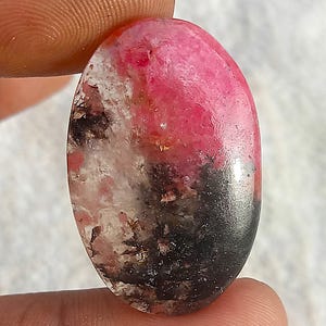 37 Cts. Top Quality Pink Rhodonite Stone Wholesale Rhodonite Cab,Bulk Rhodonite Pendalt Necklace RhodoniteCrystal Cabochon Pink HealingStone