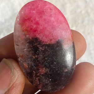 61 Cts. Top A1 Quality Pink Rhodonite Stone Wholesale Rhodonite Cab, Rhodonite Pendalt Necklace RhodoniteCrystal Cabochon Pink HealingStone