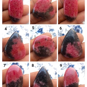 Top Quality Pink Rhodonite Stone Wholesale Rhodonite Cab,Bulk Crystal,Rhodonite Pendalt Necklace RhodoniteCrystal Cabochon Pink HealingStone