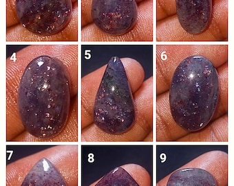 100% Iolith Kristall - Top Qualität Iolith Sonnenstein Cabochon Natürlicher polierter Iolith Sonnenstein Cabochon - Lose Iolith und Sonnenstein Edelsteine