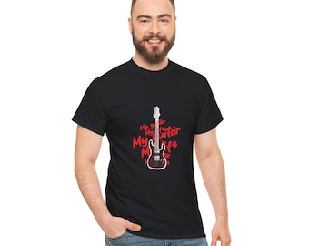 My guitar my life - Unisex Heavy Cotton Tee